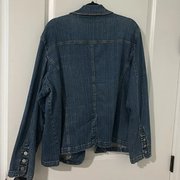 Blue Denim Blazer Jacket - Picture 2 of 2